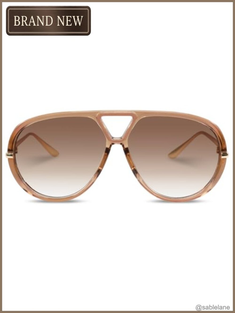 Retro Oversized Polarized Aviator Sunglasses for Women Men Vintage 70s Trendy